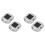 Reusable Solar Road, 4Pcs 6 LED Stud Lights Ground Garden Lawn Path Deck Dock White Warning Lights(4Pcs) 1