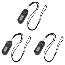 3X Portable FM Radio Digital Display FM Receiver Retro FM Player Style DSP with Headphones Lanyard Radio Stations