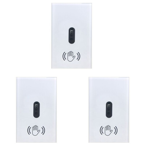 3X  Light  Wall Light  Wave Infrared Sensor No Need Touch Electrical Power  Off US Plug 1