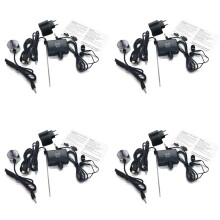 4X Water Pipe Leak Detector Sensor Pipe Leakage Monitor Tester Kit with Dual Probes Earphone Pipeline Locator EU