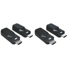 2Ensemble Transmetteur/Récepteur Audio/Vidéo Compatible 50 M 1080p 60 Hz,Adaptateur D'Affichage