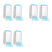Purificador de Ar Silencioso Plug-In para Casa, Tecnologia de Ionizador Negativo para Quarto, Animais de Estimação, Cozinha, Escritório, 6 Peças,