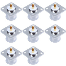 8X UHF Female SO239 Panel Chassis Mount Flange Deck Mount Solder Cup RF Connector