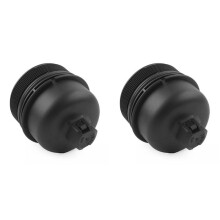 2X Engine Oil Filter Housing Cap Cover LR006205 for Freelander 2 06-14 Evoque XF X250