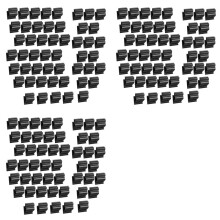 150 Pcs Black Sign Clip Food Tray Label Holder Plastic Buffet Food Label Clip Reusable Price Tag Tray Sign Holder