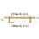 Solid Brass Cabinet Handles for Kitchen and Bathroom, Moisture Resistant Drawer Pulls Set 2