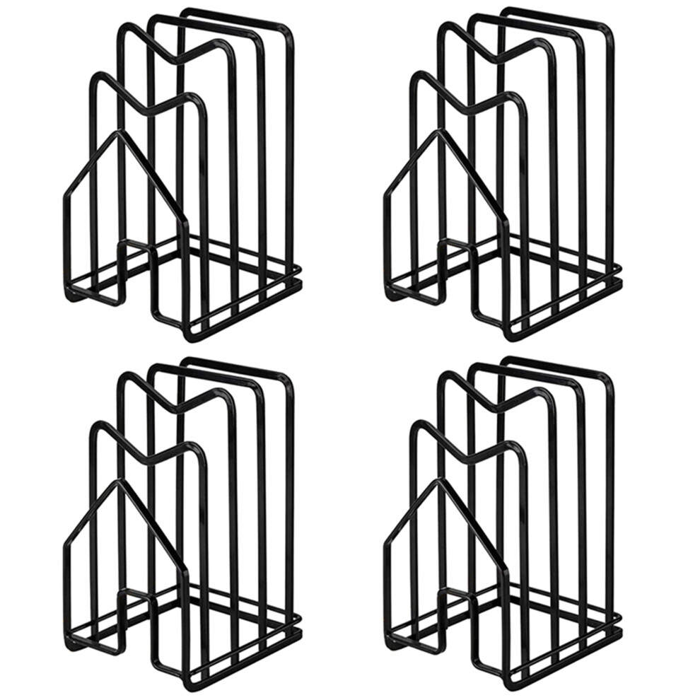 Typecat 2X Cutting Board Rack Chopping Board Organizer Stand Holder Kitchen Countertop Pots Pan Lids Rack Organizer Flat Steel