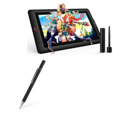 Stylus Pen for XPPen Artist Display 15.6 Pro, Precise Touch Control, Jet Black Replacement Pen