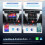 Autoradio 1DIN - PODOFO - 7 pollici - CarPlay e Android Auto wireless - GPS, Bluetooth, DAB+ 3
