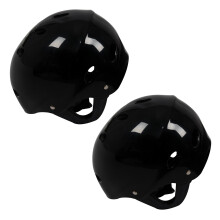 2X Safety Protector Helmet 11 Breathing Holes for Water Sports Kayak Canoe Surf Paddleboard - Black
