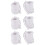 60X White 25mm Inner Plastic Curtain Rings 1