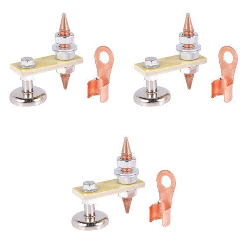 Welding Magnet  Tail Welding Stability - Strong Magnetism Large Suction.Single Absorbable Weight 3KG (3 Pcs)