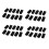 Plastic Rectangle Tube Inserts End Blanking Cap 25X50mm 40 Pcs Black 1