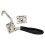 Stainless Steel Lock Handle with Euro Profile Door Lock Cylinder, Secure Keyed Locking, Easy Replacement 5