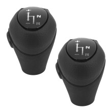 2X Gear Knob Automatic Knob Black for Fortwo 450 451 1998-2014 Roadster 452 2003-2006 Gear Case Sleeve