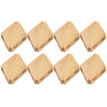 16Pcs Natural Wood Clothes Hanger Wall Mounted Coat Hook Key Holder Hat Scarf Handbag Storage Hanger Bathroom Rack