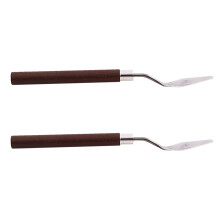 2X Metal Art Peinture Lame Palette Peinture Spatule Mastic Grattoir Outil de Melange 1.6 pouce