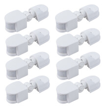 10X Infrared Motion Sensor AC110V-240V Adjustable Sensor for PIR Body Motion Sensors (White)