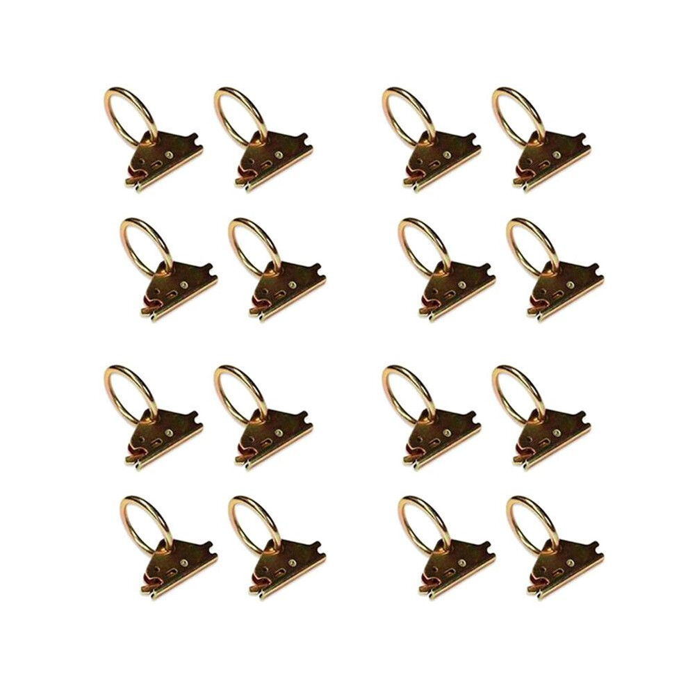 16 Packs Steel E-Track O-Ring Tie-Down Anchors For E-Track Tie-Down System Secure Cargo In Enclosed Flatbed Trailers 6033466554095