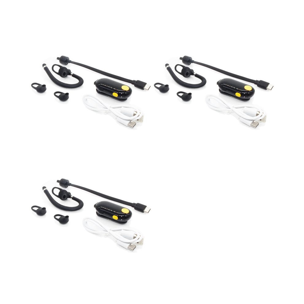 3X Uhf 400-470Mhz 0.5W Walkie Talkie Ear Hanging Two Way Radio Model Ear Hanging 6033107854362