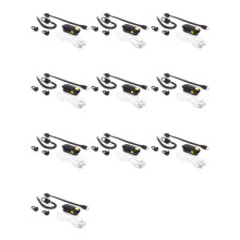 10X UHF 400-470 MHz 0,5 W -Walkie-Talkie-Ohr-Hängefunkgerät-Modell-Ohr-Hänge