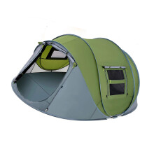 Outdoor Burst Up Shelter Easy Assembly Plan Capacious for-Green