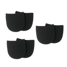 3Pair Shoe Repair Soles Nonslip Patches for Shoe Heel-Black