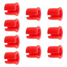 Pack of 10 Valves Stem Plugs for Bikes Premium Plastic-Red