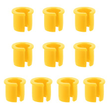 Pack of 10 Valves Stem Plugs for Bikes Premium Plastic-Yellow