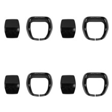 4X Car Gear Shift Knob Cover Trim for Land 250 2023+ RHD Car Interior Accessories Bright Black