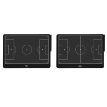 2X Elektronisches Fußball-Trainingsbrett, 16-Zoll-LCD-Bildschirm, Strategie-Markierungstafel mit Sperrfunktion für Fußball, Horizontales Fußball