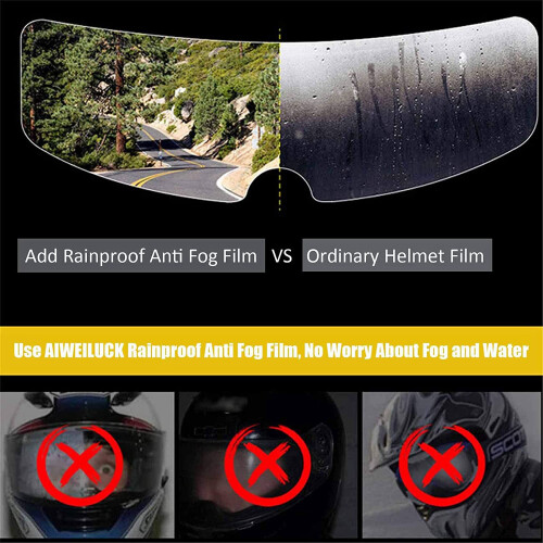 Universal Motorcycle Helmet Clear Rainproof Film Clear Patch Screen Universal Riding Accessories 2