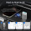 Adattatore Wireless Carplay per IOS e Android Auto, Piccolo Dongle Cablato-Wireless, Adattatore  per Auto 5