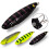 1 StüCk Angeln KöDer 14.5G 8.5Cm Minnow Streifen Angeln KöDer Hohe Simulation Augen Lebensechter KüNstlicher Angeln KöDer (B) 4