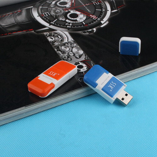 SSK SCRS022 Card Reader 480Mbps Plug and  USB 2.0 USB Flash   Card Reader for PC Laptop White+ 1