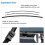 2PCS Car Front Wiper Windshield Wiper Front Window Wiper for  Octavia 1Z A5 2004-2013 4