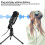 USB Microphone,Condenser Microphone for Computer PC Mic with Stand for Recording,Podcast,Gaming,Streaming Mic for Skype 4