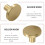 5 Pcs Gold Cabinet Knobs Pure Copper Decorative Round Knobs Handle Pulls Wall Hook Hardware for Kitchen Cabinets 8