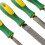 8 Pack Ergonomic Rubber File Handle for File or Mills, Round Hole and Rectangular Hole, 4-1/3Inch Length 6