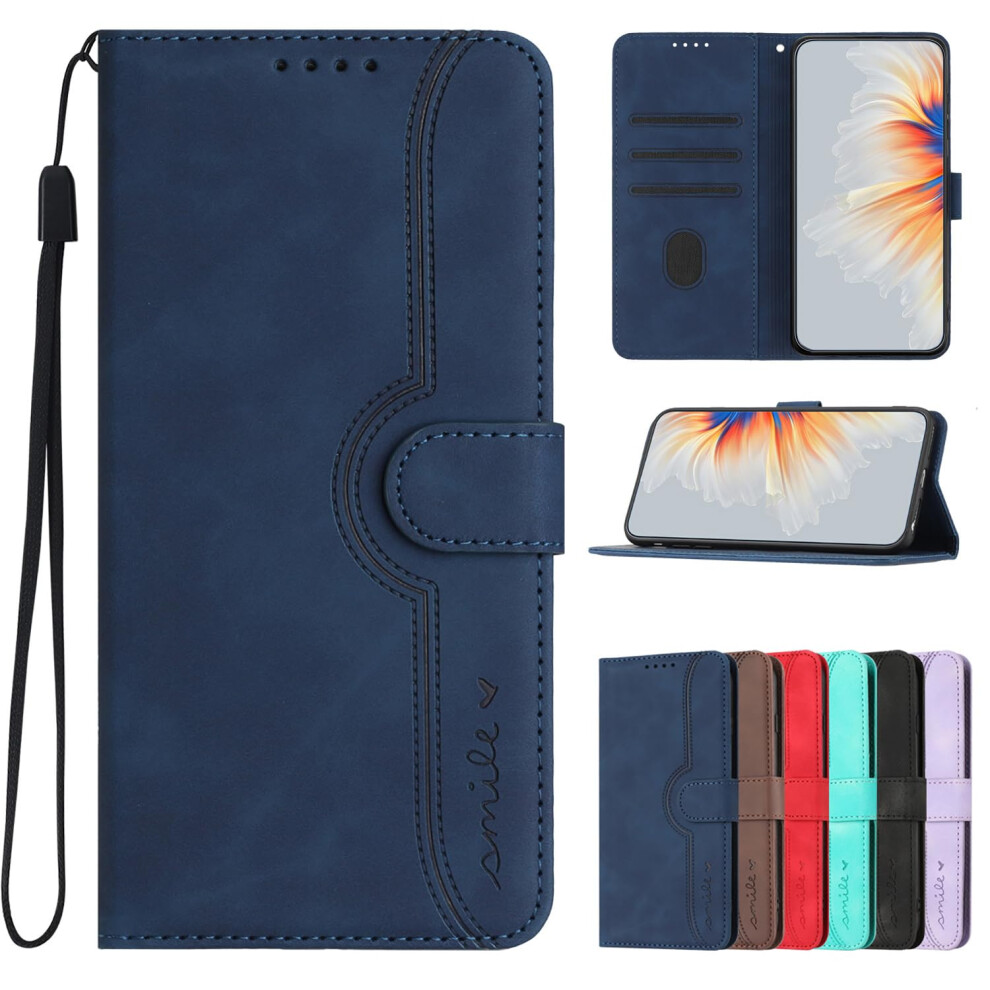 Wallet Case Royal Magnetic Kickstand Shockproof Flip Cover With Card Slots For Realme C61 4G Blue 9771547390039