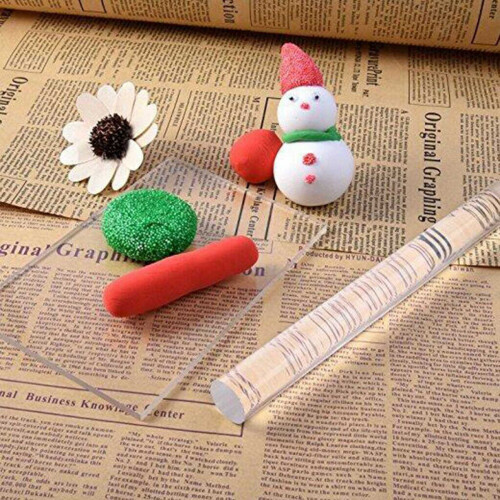 4 Pcs Solid Acrylic Roller Rolling Pin Sculpey Polymer Clay Art  Accessories 1