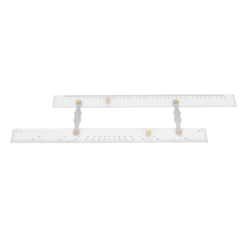 5X Marine Ruler Parallel Ruler Nautical Charts Parallel Ruler Mapping Points to Pull Parallel Ruler 450MM 1