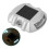 Reusable Solar Road, 4Pcs 6 LED Stud Lights Ground Garden Lawn Path Deck Dock White Warning Lights(4Pcs) 9