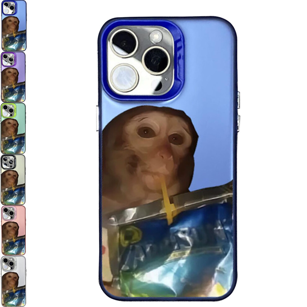 Funny Monkey Case For Iphone 11 Pro Max Shockproof Tpu Cover With Playful Design And Nonslip Grip Blue 9092120014471