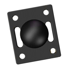 1-Inch 25mm Base with Square Plate Bracket, Industrial Control Screen Bracket Double Socket Arm