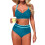 Women's High Waisted Bikini Sets Two Piece-tealblue XL 1