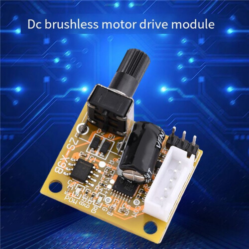 2X BLDC 3-Phase Brushless Motor Driver DC5V-15V 2A 15W  Motor Speed Controller Sensorless Board Module Power Supply 1
