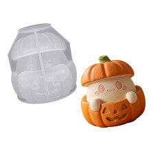 Moules en Silicone en forme de citrouille fantomatique, pour