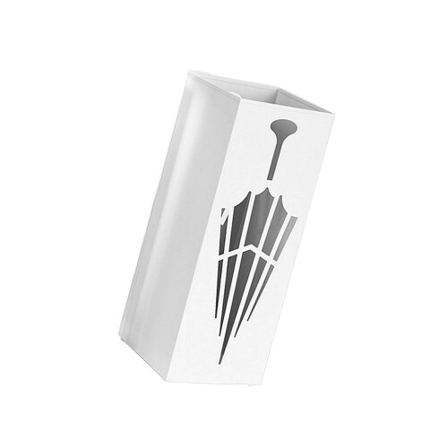 Permanent Metal Square Frame Umbrella Rack maintains-White