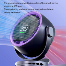 Digitale Display Desktop Afstandsbediening Ventilator 720 Rotatie Verstelbare Clip- Ventilator Kantoor Hoge Snelheid Turbine Krachtige Ventilator B